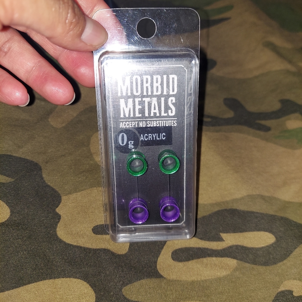 NWT Morbid Metals 0g plugs